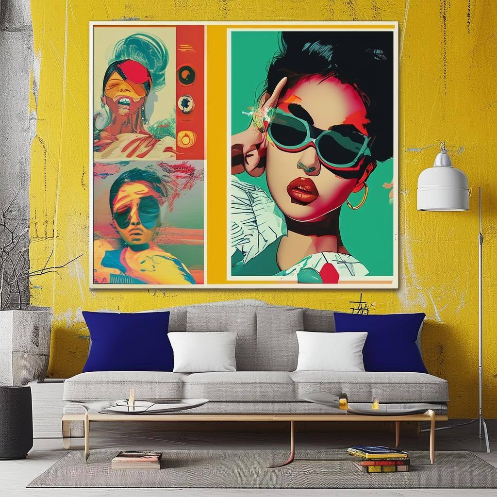 Cool poster on wall