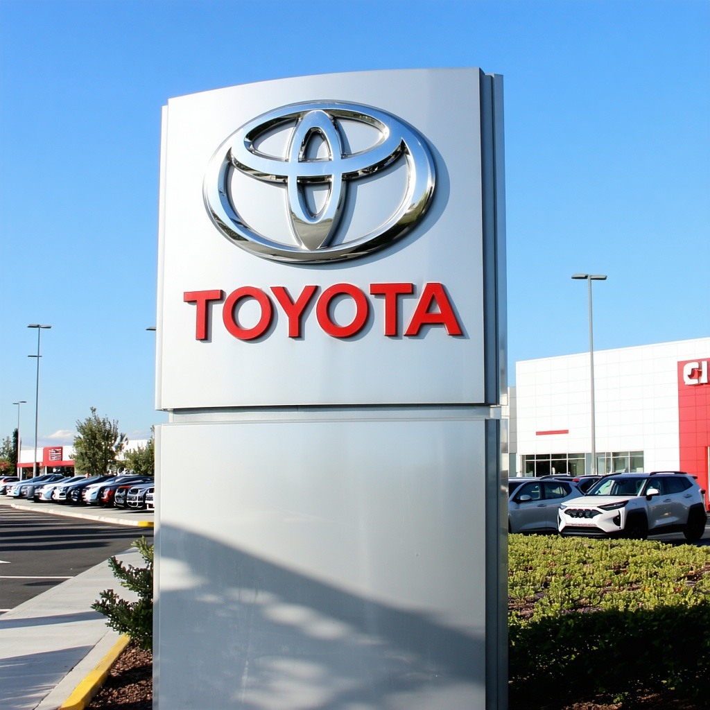Toyota Lettering Sign 