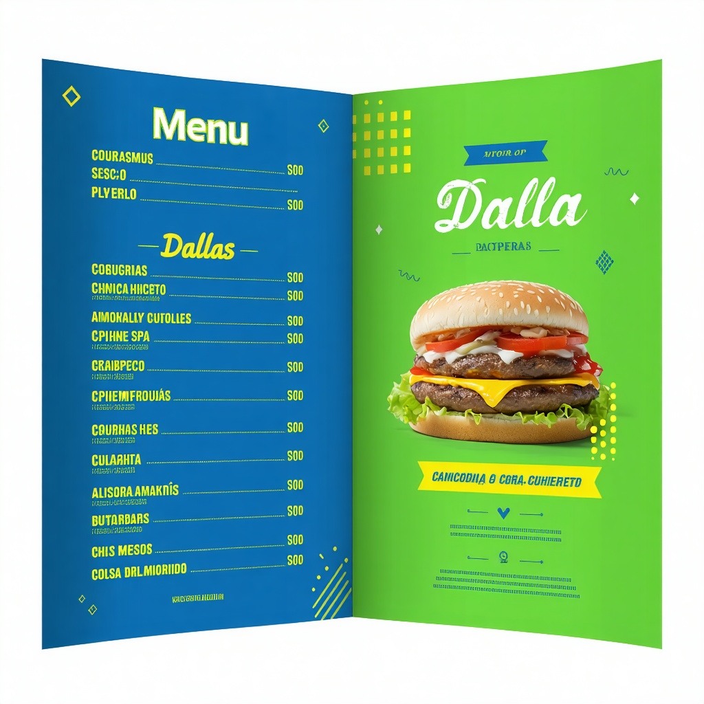 menus printing dallas